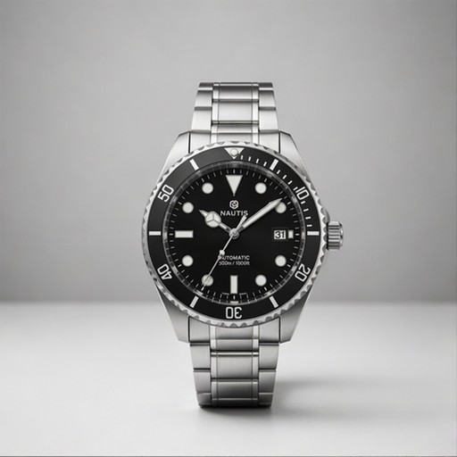 Nautis Abyss dive watch, steel bracelet